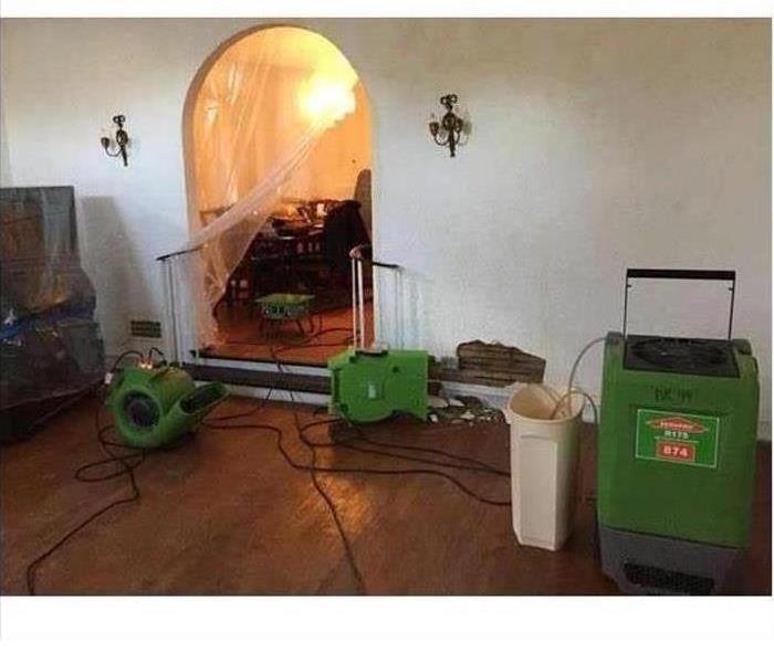 living room house with drying equipment